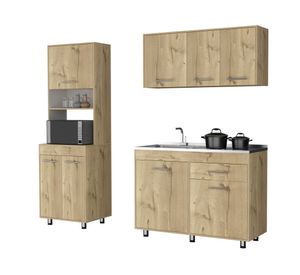 Kit cocina 8 puertas Orion duna blanco