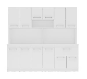 Kit cocina 12 puertas 1 cajón Buck blanco