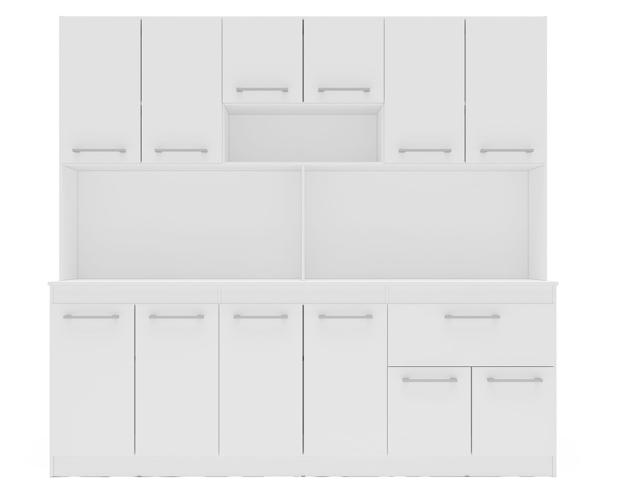 Kit cocina 12 puertas 1 cajón Buck blanco | Easy.cl