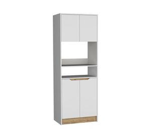 Mueble microonda Soler blanco 180x66x40 cm