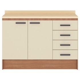 Mueble base de cocina 120 cm Mia beige