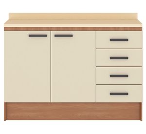 Mueble base de cocina 120 cm Mia beige