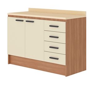 Mueble base de cocina 120 cm Mia beige