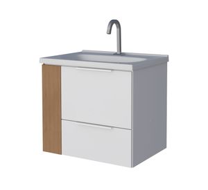 Mueble base vanitorio aéreo 60 cm Cosmos blanco