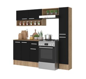 Kit cocina Madri café/negro