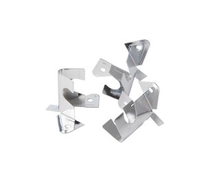 Soporte 12 mm techo cromado 3 unidades Metalhsa