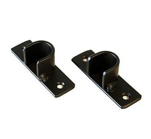 Soporte 3/4'' simple muro a muro negro Darkness