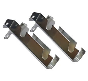 Soporte 12 mm doble corto cromado 2 unidades Metalhsa