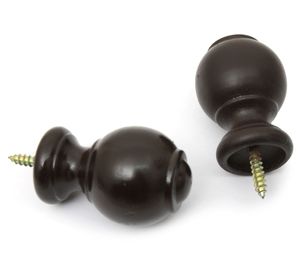 Terminal 19 mm Esfera nogal 2 unidades Cotidiana