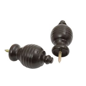 Terminal 19 mm Cúpula nogal 2 unidades Cotidiana