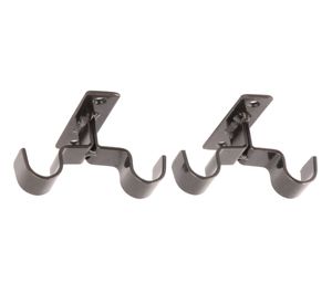 Soporte doble techo 3/4'' acero envejecido 2 unidades Darkness