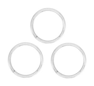 Argolla de cortinas metal Innova 24x12 cm níquel 50 un.