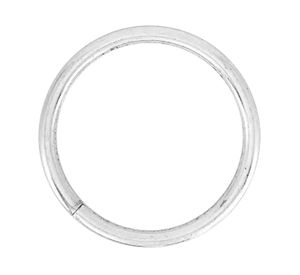 Argolla de cortinas metal Innova 24x12 cm níquel 50 un.