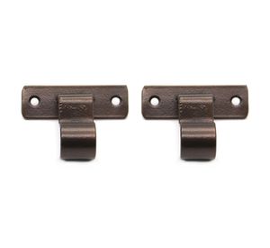 Soporte simple techo 3/4'' Darkness óxido 2 unidades Ferrato