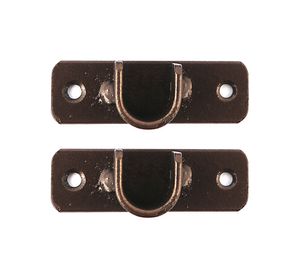 Soporte muro a muro simple 3/4'' Darkness óxido 2 unidades Ferrato