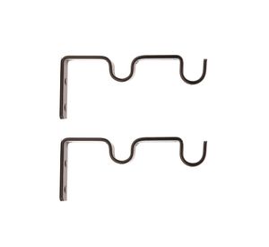 Soporte doble muro 5/8'' Darkness óxido 2 unidades Ferrato