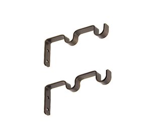 Soporte doble muro 5/8'' Darkness óxido 2 unidades Ferrato