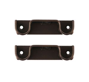 Soporte muro a muro doble 3/4'' Darkness óxido 2 unidades Ferrato