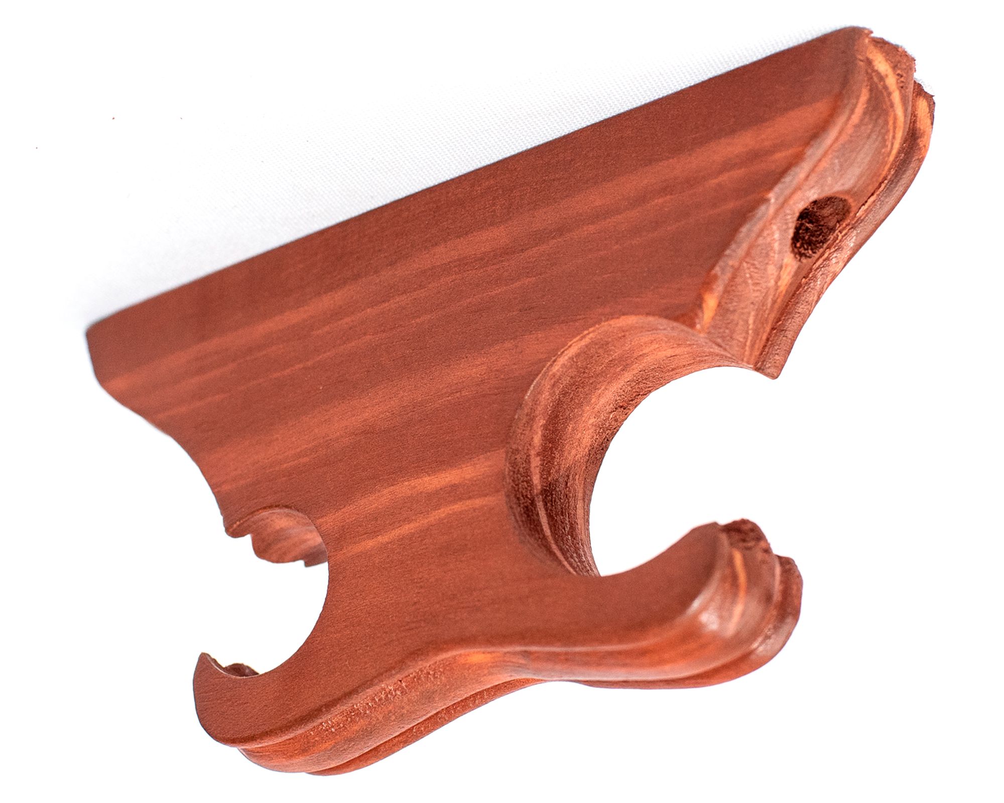 Soporte de cortina doble para techo madera 24x15 cm cedro a $1.990