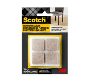 Protector de fieltro Cuadrado 16 unidades Scotch