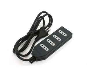 Alargador múltiple 4 posiciones 1,5 m negro M-ME-204B1 Macrotel