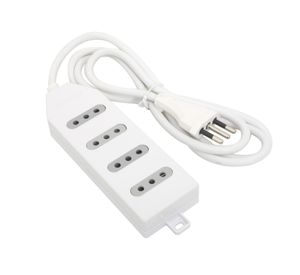 Alargador múltiple 4 posiciones 1,5 m blanco Macrotel