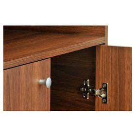 Librero 2 puertas nogal Mobikit