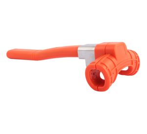 Bastón trabavolante antirrobo tipo T naranjo Carlife