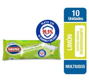 Trapero multiuso con ojal limón 10 unidades Virutex