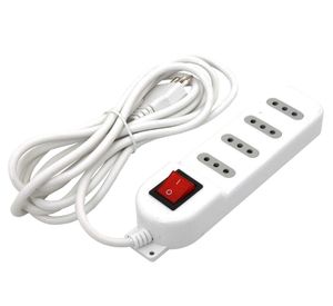 Alargador interruptor 4 posiciones 3 m blanco Macrotel