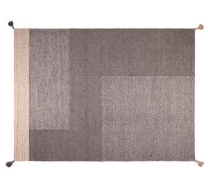 Alfombra 160x230 cm Handwoven Wool Style gris Dib