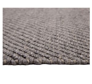 Alfombra 160x230 cm Handwoven Wool Style gris Dib