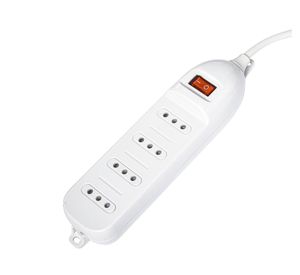 Alargador múltiple 4 posiciones 1,5 m AT104-1.5 blanco Ante