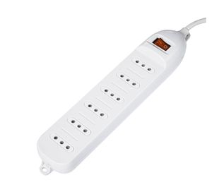 Alargador múltiple 6 posiciones 1,5 m AT106-1.5 blanco Ante