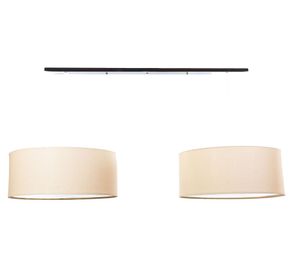 Lámpara colgar 4L E27 doble cromo Diseño 3.