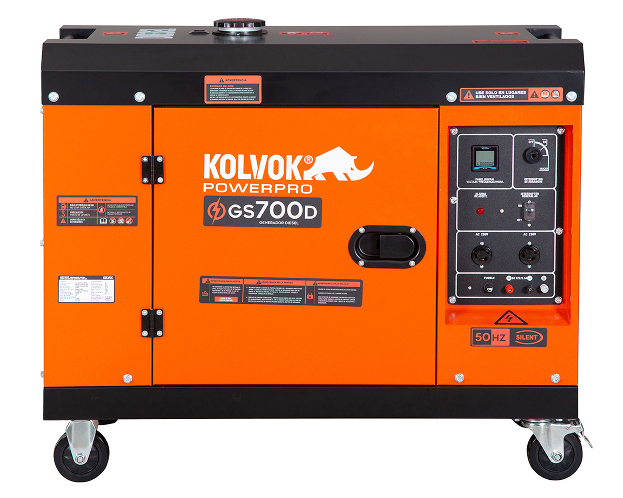 Generador eléctrico a diésel 5500W GS700D Kolvok