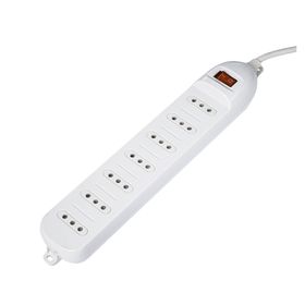 Alargador múltiple 7 posiciones 5 m AT107-5 blanco Ante