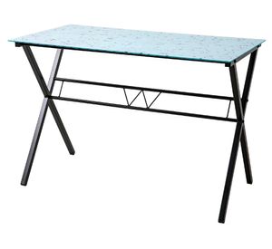 Escritorio vidrio Retro 70S negro