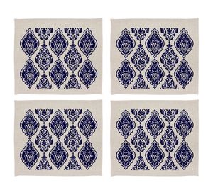Individual Arabesque crudo linet 42x36 cm 4 un.