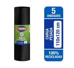 Bolsa de basura Carga pesada 110x120 cm 10 un.