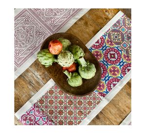 Camino mesa impermeable Mosaico 150x36 cm