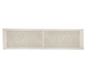 Camino de mesa Taupe crudo linet 150x36 cm