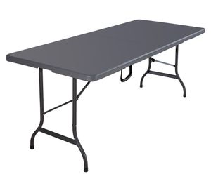 Mesa plegable 180x74 cm NW-RG180 gris