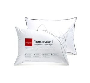 Almohada americana 50x70 cm Pluma natural blanco
