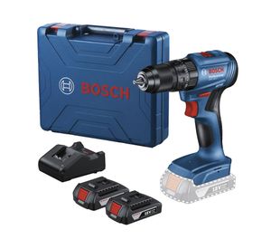 Taladro percutor 18V 13 mm GSB 185-LI + 2 baterías 2.0 Ah + maletín