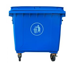 Contenedor de basura SN05 1100 lt 133x103x134 cm azul
