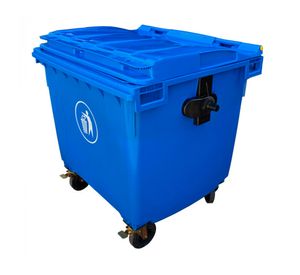 Contenedor de basura SN05 1100 lt 133x103x134 cm azul