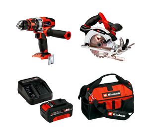 Pack Taladro inalámbrico TE-CD 18/48 Li-i-Solo + Sierra circular TE-CS 18/165-1 Li-Solo + Accesorios