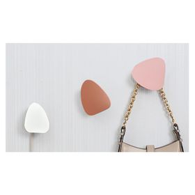 Perchero Triángulos rosado/blanco/guinda