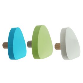 Perchero Triángulos azul/verde/gris